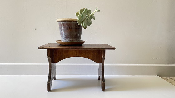 Image 1 of Vintage houten krukje