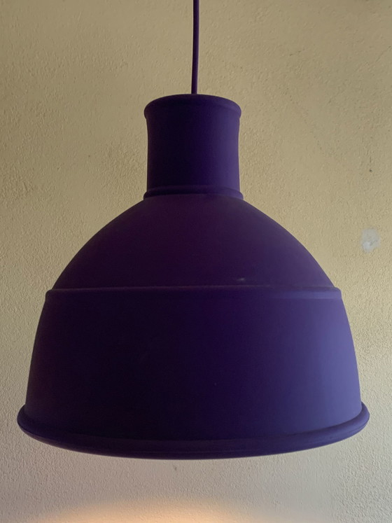 Lampada a sospensione Muuto Unfold, Illuminazione, Gomma, rvs, Blu (foto 4 di 10)