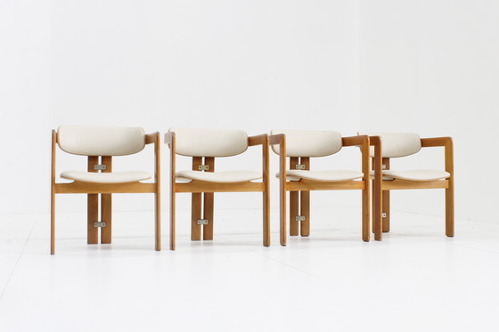 Image 1 of Pamplona Eetkamer Stoelen Van Augusto Savini Voor Pozzi Italië 1965, Set Van 4