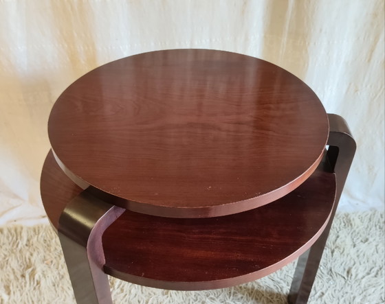 Art Deco Solid Wood Side Table - Mid-20th Century (photo 5 of 8)