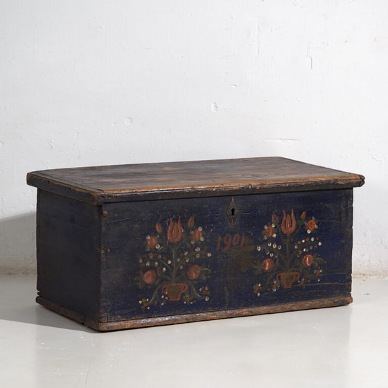 Baule antico con motivi floreali (Anno 1901) #41 – Armadi contenitori, Rustic (photo 7 of 40)