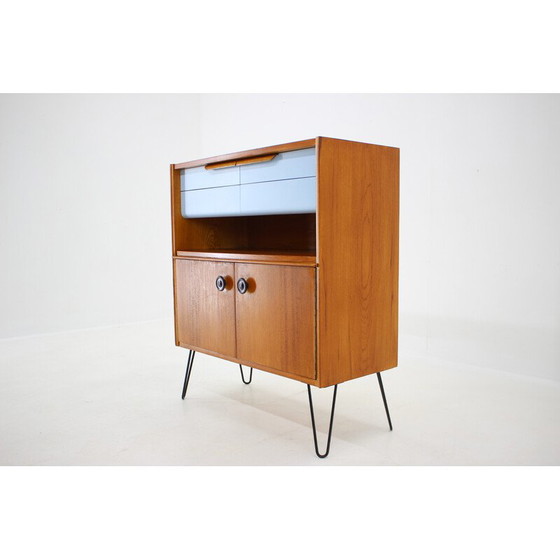 Image 1 of Vintage cabinet in wood and iron, Czechoslovakia 1960s