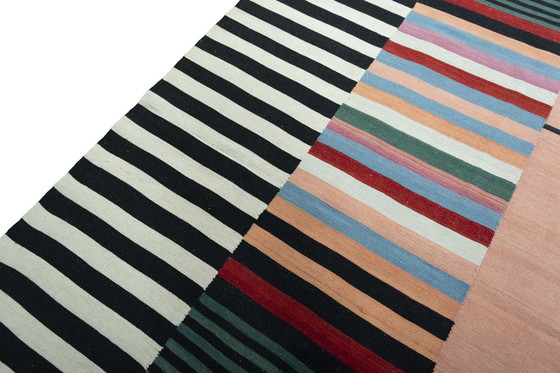 Image 1 of Hand-woven designer kilim Fars - 320 X 221 Cm - New - Modern stripe design