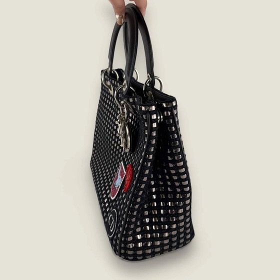 Dior borsa satchel Diorissimo media in tweed metallico con patch – Borse a spalla, Pelle (photo 32 of 32)