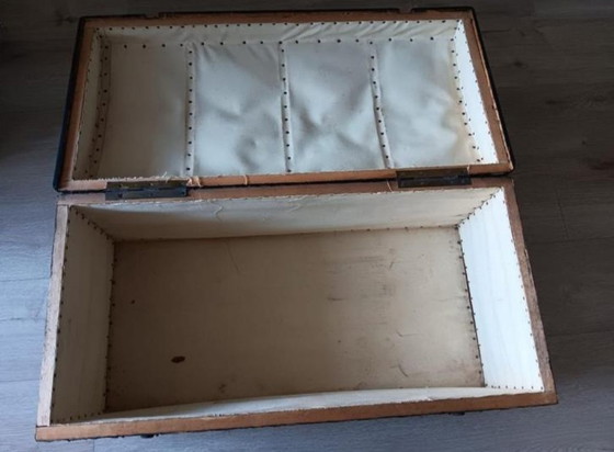 Image 1 of Antike Schiffssargtruhe Truhe Kabine Sarg Hochzeit Sarg Decke Brust