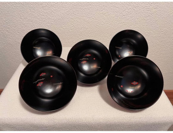 Image 1 of 5 magnifiques bols à soupe japonais Yamanaka par Zohiko Kyoto