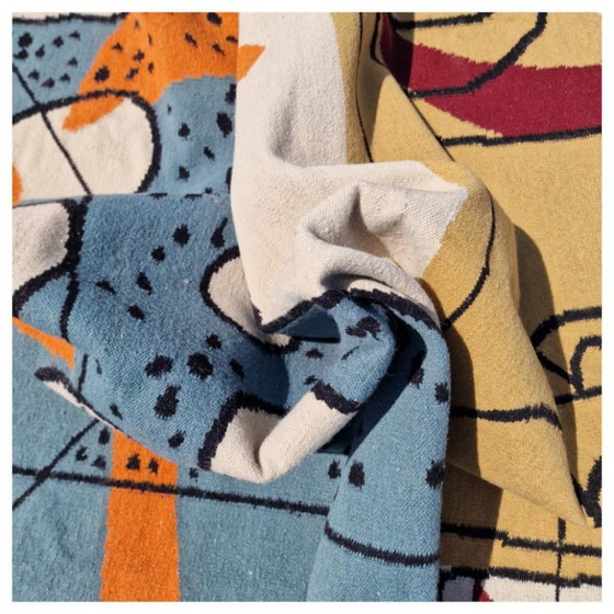 Le Corbusier UNESCO 1962 Handgewebter Wandteppich | Textilkunst | 200 × 300 cm (79 × 118 Zoll) (photo 10 of 13)