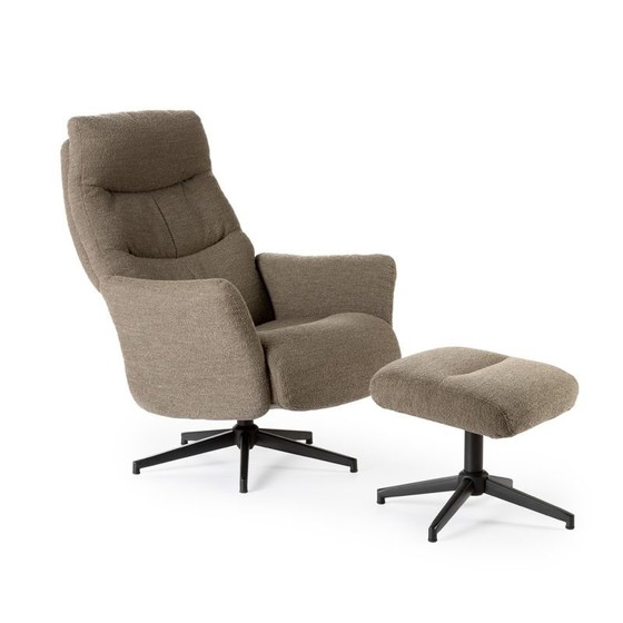 Image 1 of Feelings Barna relaxfauteuil met poef