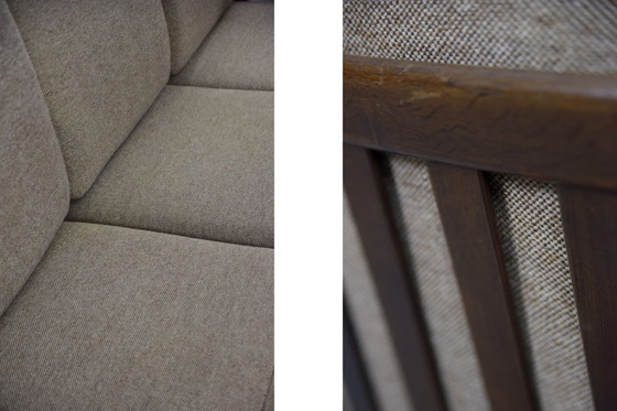 Image 1 of Vintage Mid-Century Scandinavian Modern 3-Seat Sofa & Armchair by Hans J. Wegner for Getama, Set of 2, 1960s