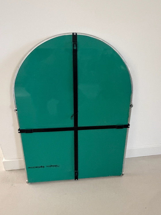 Miroir arche français vintage, Chrome, Argenté (photo 3 sur 7)