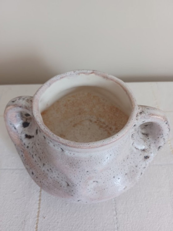 Vaso Decorativo Brutalista Vintage Vallauris – Ceramica d'Arte - Francis & Josette Bonaudi (anni '50/'60) (photo 6 of 6)