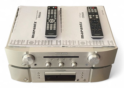 Paar Pioneer HPM-40 luidsprekers + Marantz PM5004 versterker + Marantz CD5004 speler