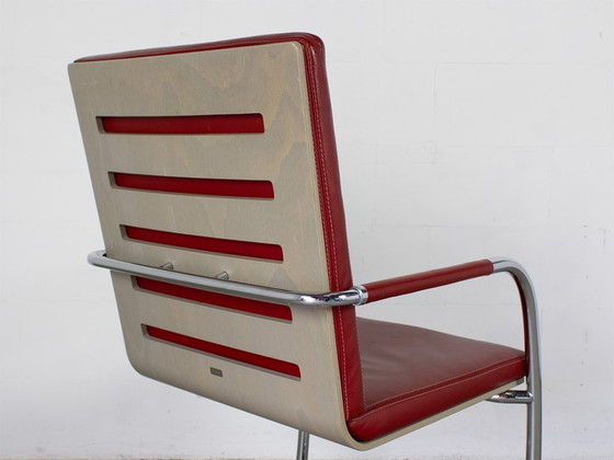 Thonet S61 Sled Chair, Design Glen Oliver Löw – Dining chairs, Leather, Wood (photo 8 of 10)