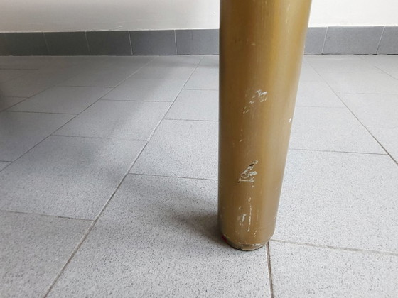 Image 1 of IMPORTANT VINTAGE ITALIAN COFFEE TABLE FROM THE 1960s IN FORMICA, BRASS & GILT STEEL