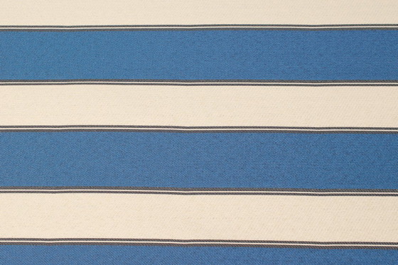 Image 1 of Gestreifte Esszimmerstühle Set aus 6 gestreiften Farbic und Buche dunkel Nussbaumholz