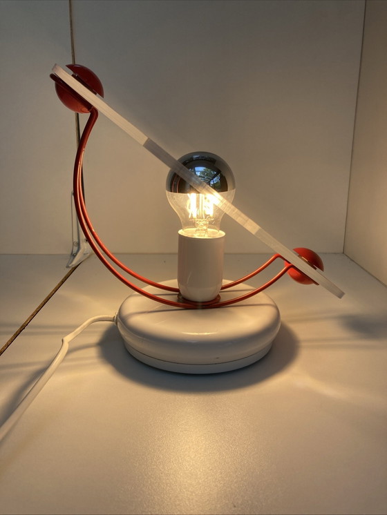 Image 1 of Lampada da tavolo "Disco", design italiano vintage anni '80