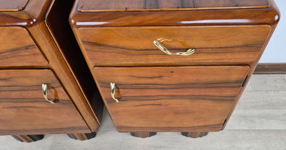 Image 1 of Tables de chevet Art Déco Emiliani 1934