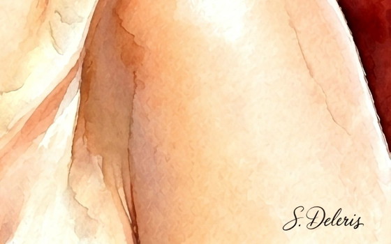 Peinture Aquarelle Marilyn Monroe - (60x60 Cm), Peintures et dessins, Toile, Multicolore (photo 5 sur 5)