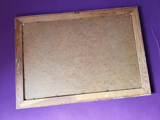 Image 1 of Olieverfschilderij van een heidelandschap uit de jaren 1930/1940.