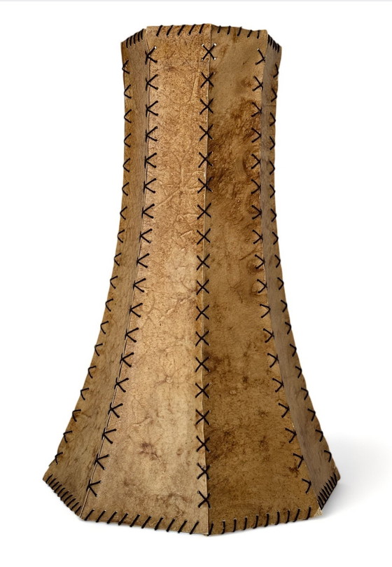 Image 1 of Paralume in pelle vintage 