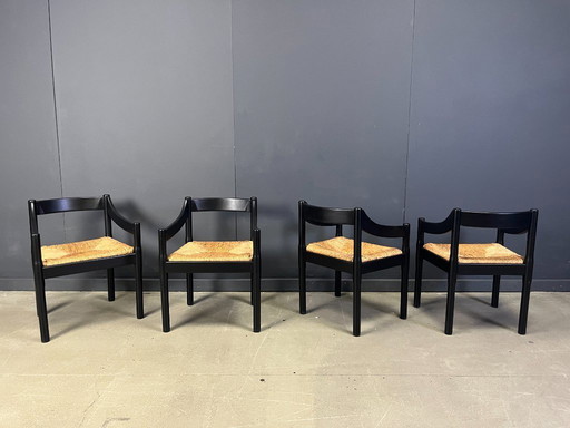 Vintage armchairs model Carimate by Vico Magistretti, 1960s - set of  4