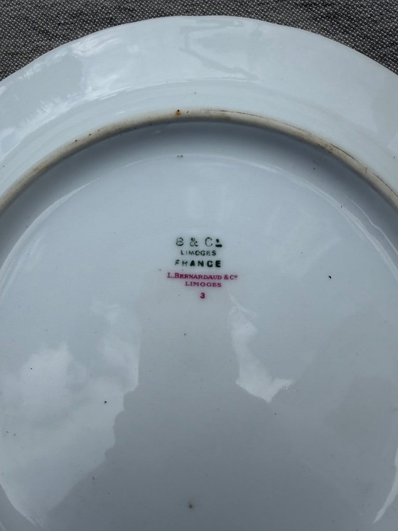 Image 1 of BERNARDAUD B&CO LIMOGES FAMILLE ROSE ROSA BLUME