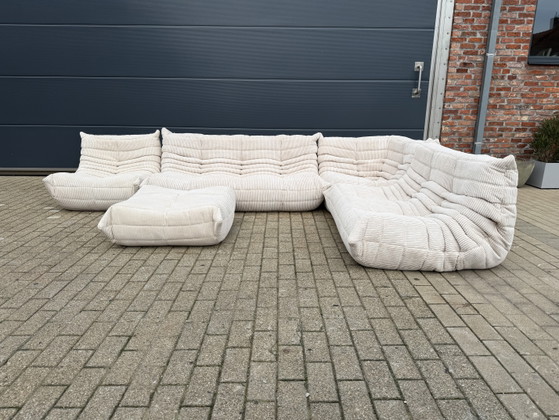 Image 1 of Conjunto completo Ligne Roset Togo en pana beige (Ribcord) ¡¡Estado 10/10!!