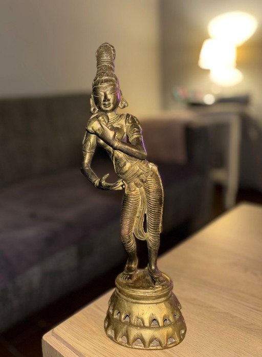 Beeld Van De Hindoeïstische God Messing