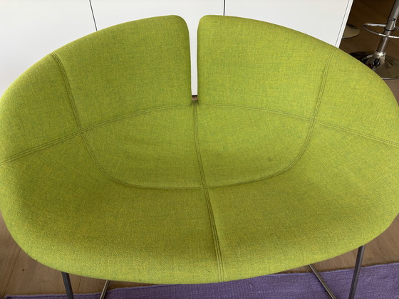 Image 1 of Moroso Fjord Fauteuils (3) Lime Green Stof