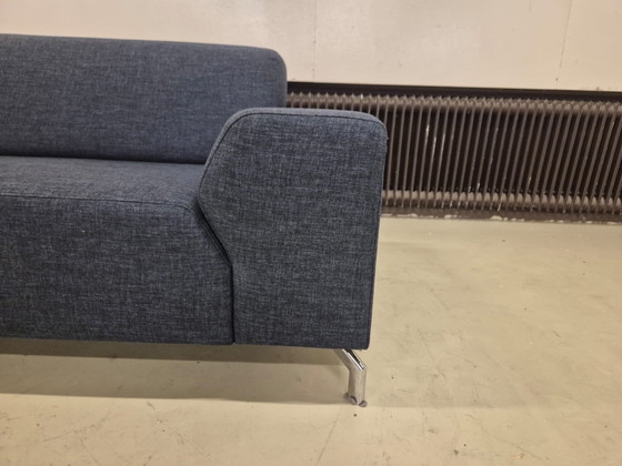 Image 1 of Montel Romero – 3-Sitzer-Sofa – Blau – Stoff – Hocker – Design