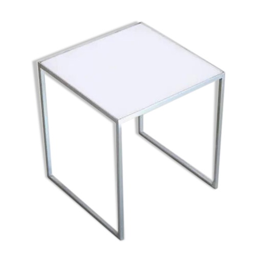 Beistelltisch im Vintage-Stil im dänischen Design aus Chrom und Plexiglas – bijzettafels, Metal, Chrome