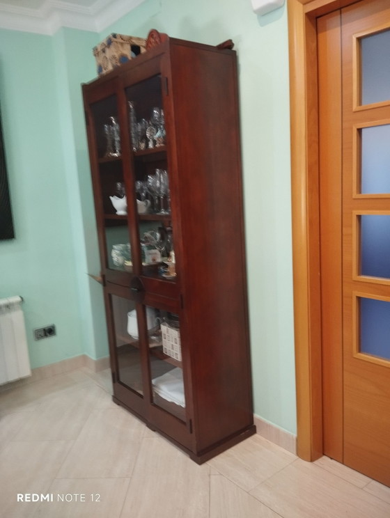 Vetrina, Vetrine, Vetro, Legno, Marrone (foto 7 di 7)