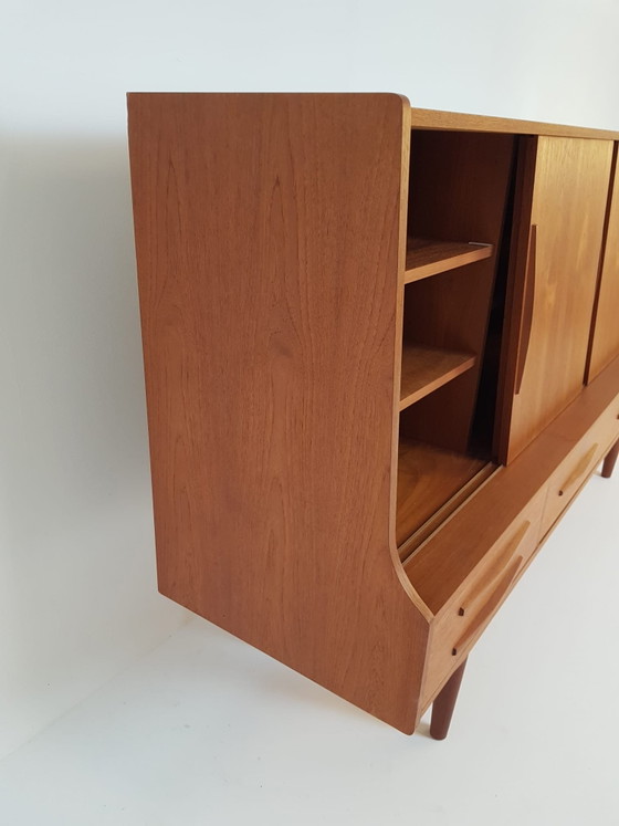 Vintage Deens Highboard Teak Houten Wandkast | Kast – Wood (photo 10 of 15)
