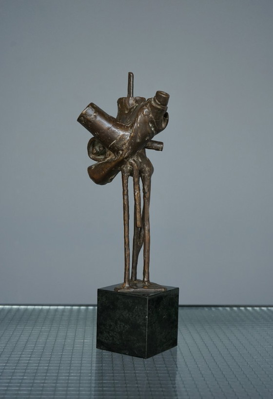 Image 1 of Scultura astratta in bronzo di Jetty Homan, Paesi Bassi, 1972