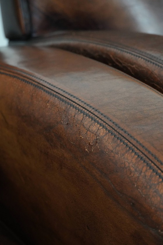 Image 1 of 2x Vintage Sheepskin Armchair