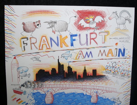 Image 1 of Schlote, Wilhelm - Francoforte sul Meno - Disegno originale - firmato UNIKAT