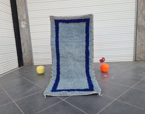 Tappeto marocchina in lana naturale 200x100 cm