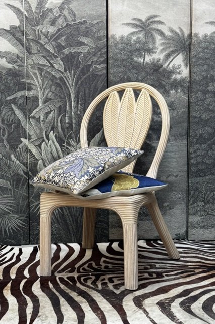 Image 1 of 4 VIVAI DEL SUD ROTAN BAMBOE EETKAMER STOELEN 