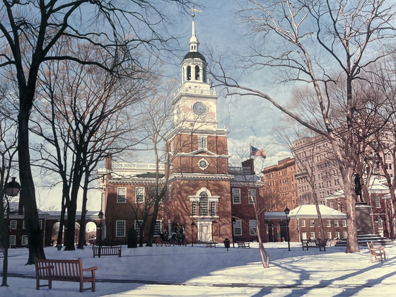 Image 1 of Framed print of Independence Hall