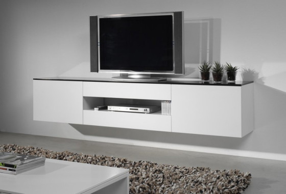 Karat TV furniture with glass top – Wood (photo 5 of 5)