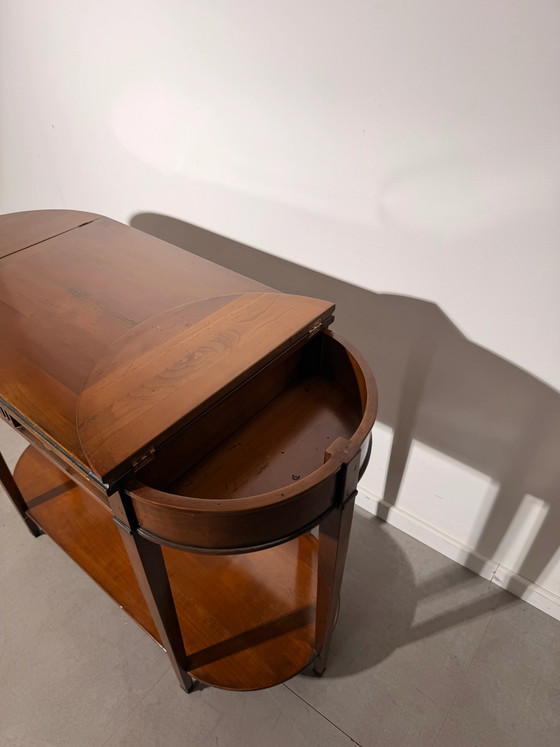 Double-Faced Wooden Console Table with Drawers and Hidden Storage – Side tables (photo 4 of 5)