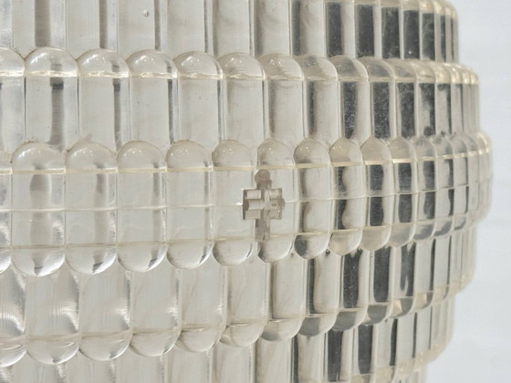 Image 1 of Rara lampada a sospensione con decorazioni a rilievo a bolle, anni '70.