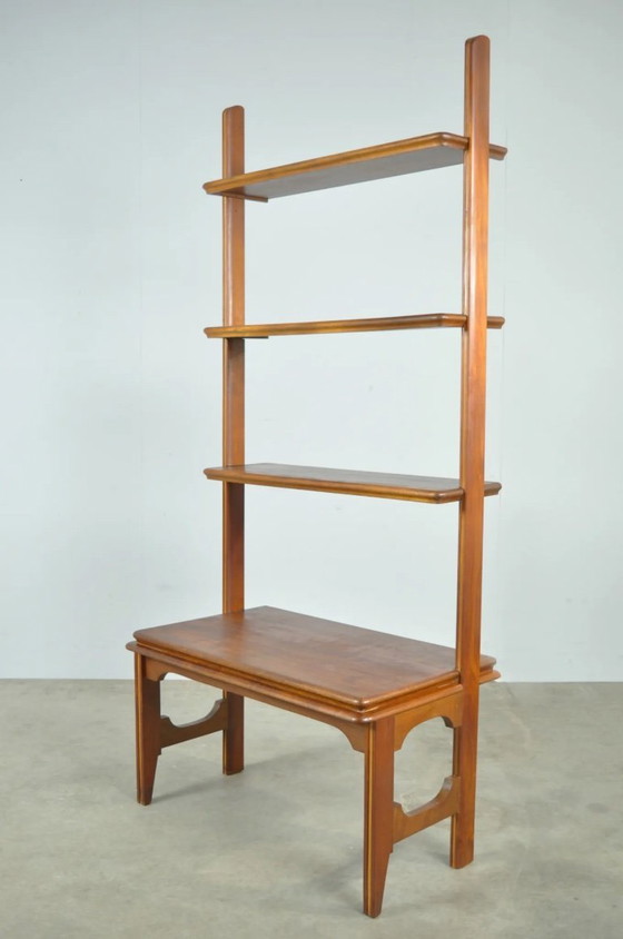 Image 1 of Mobiletto a muro in legno vintage di metà secolo, anni '60