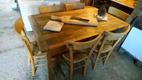 Bresse boerderijtafel in walnoot – Eettafels, Vintage (photo 16 of 16)