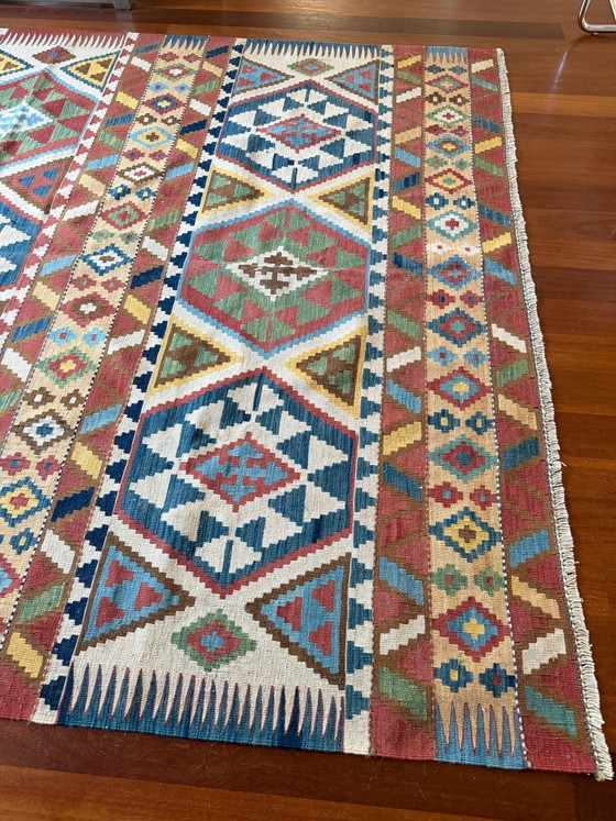 Authentic Handwoven Afghan Kelim (248 x 178 cm) – 'Old Style' – Rugs & carpets, Wool (photo 6 of 6)