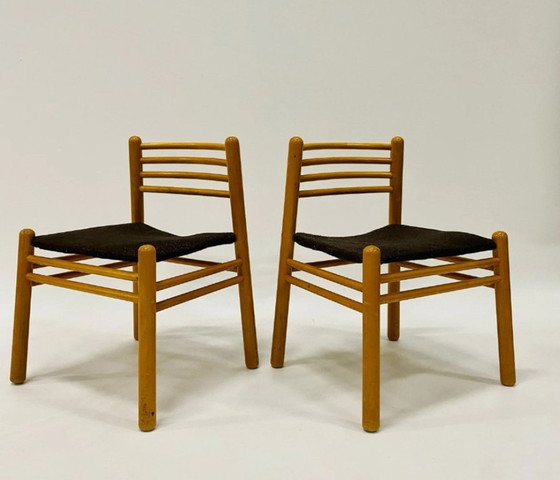 Image 1 of Jaren 70 eetkamerstoelen vintage