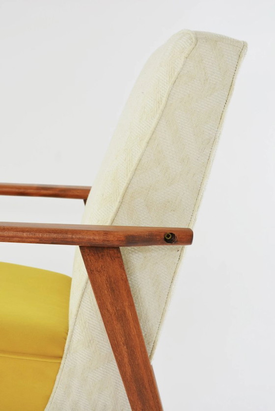 Image 1 of FOX tweekleurige gele fauteuil