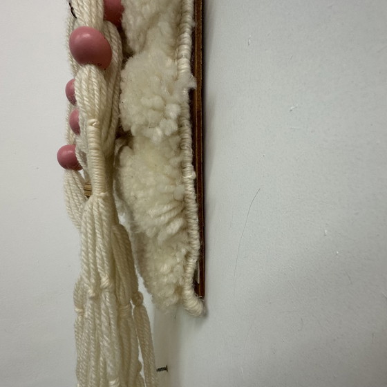 Image 1 of Tovaglia da parete Smyrna in lana annodata a mano vintage anni '70