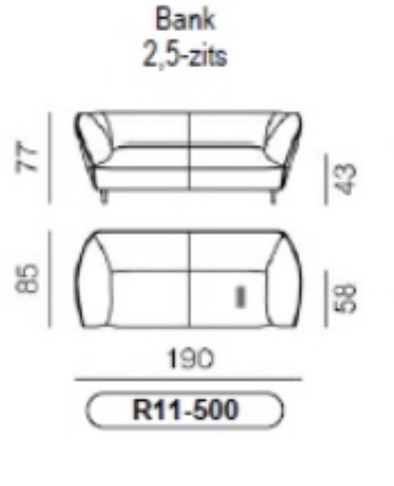 Image 1 of Pode Turia sofa 2.5 seats NEW