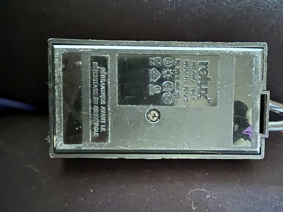 Image 1 of Lampadario di design postmoderno italiano – Acciaio nero minimalista – Circa 1990 – Relco